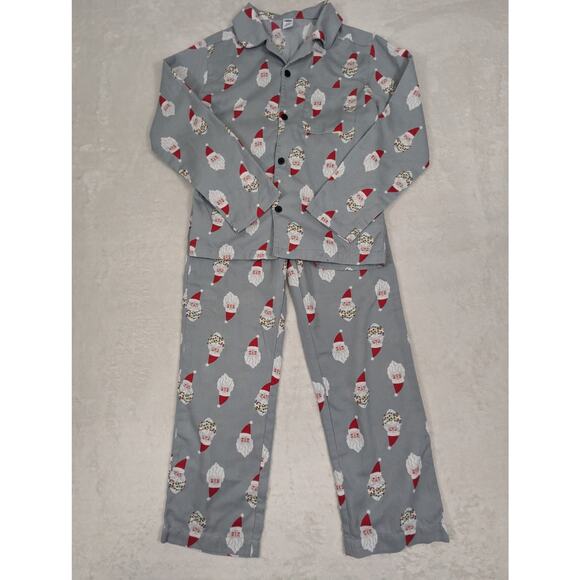 Unisex Kids Santa Christmas Pajama Set Size M (8) - Picture 1 of 14